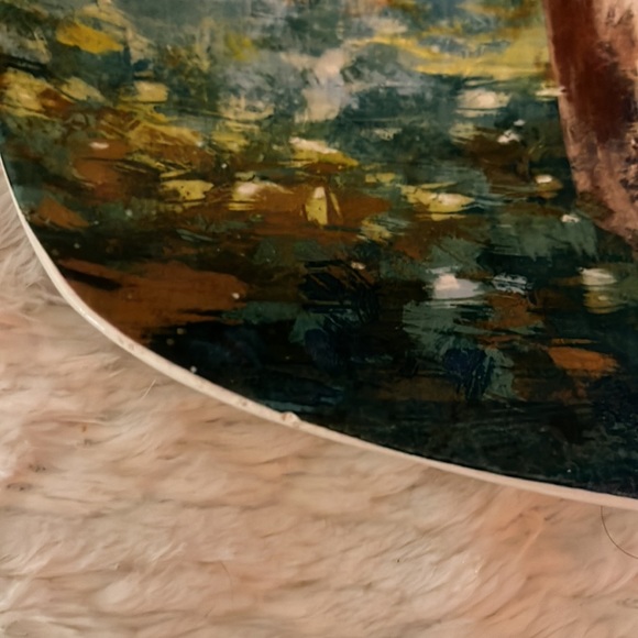 Pier 1 Ironstone raise textured platter, Dishwasher safe and microwaveable. - Picture 6 of 6